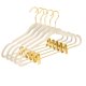 thumbnail image 1 of Perchas para pantalones MIZGI de terciopelo antideslizante con pinzas ajustables, 20 piezas, 1 of 7