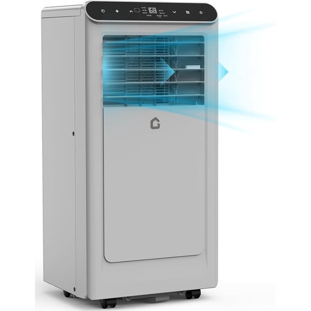Bingirl Climatiseur Portatif 8000 BTU avec Mode Veille Intelligent et Minuterie pour 350 Pi2