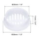 thumbnail image 2 of Uxcell 20Pcs 35mm/1.4in Ventilaciones de Aire Circulares, Cubierta de Ventilación de Soffit Blanca, 2 of 5