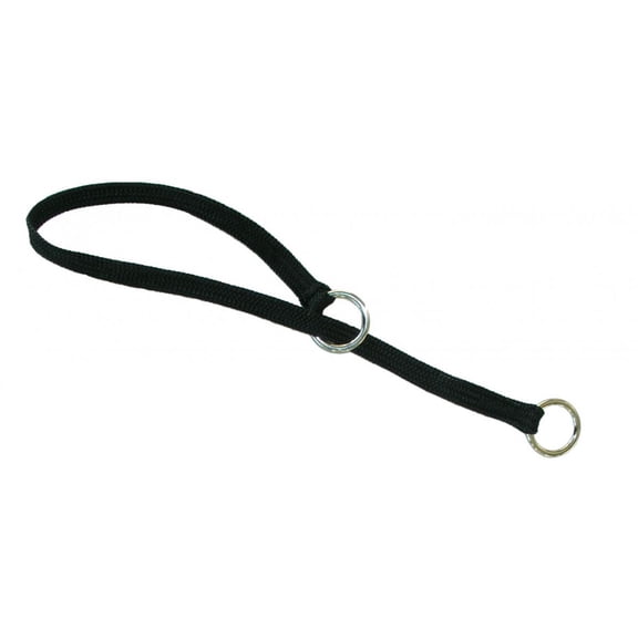 Resco Braided Nylon 2-Ring Dog Training Collar, 14 in, Black