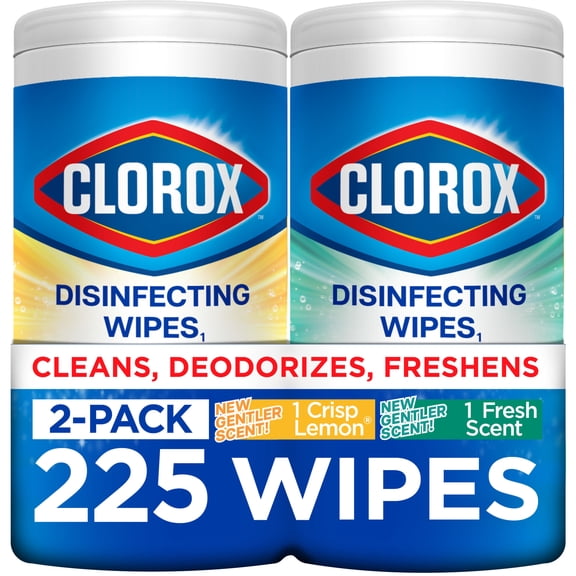 Clorox Disinfecting Wipes Value Pack, Bleach Free Cleaning Wipes, 75 Count Each, 2 Pack