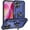 Blue, variant on MYKOMI for iPhone 16 Case with Stand,Full Body Military Grade Shockproof Dual Layer Shell Heavy Duty Rugged Protection Phone Cover for iPhone 16 6.1 inch