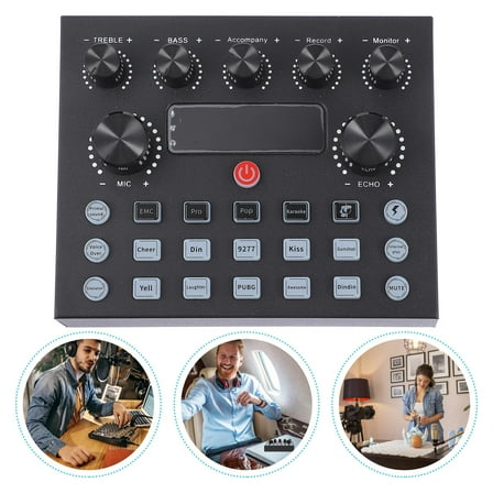LOLIPPYY Sound Mixer 1Pack Black Iron Voice Changer Soundboard For Tablet Back to School