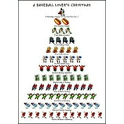 Allport Editions Baseball Lover's - 12 Days of Christmas Box of 15 Christmas Cards