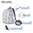 thumbnail image 3 of Yiaed Poodle Dog Print Backpack, Premium Laptop Backpack, Travel Backpack for Women, Lightweight Backpacks, Comfortable Back Pack-Medium, 3 of 5
