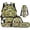 Green Camo Dinosaurs, variant on Bulopur Cute Kids 17 Inch Backpack Set, 4 Piece Capybara Print School Bookbag with Lunch Box, Water Bottle Holder and Pencil Case for Elementary