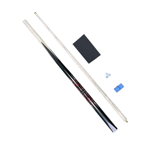 GARENDE Wooden Pool Cue Portable Two Section Billiard Cue for Adults Starters Practice