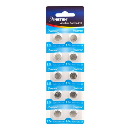 Insten (1 Pack of 10) 1.5V AG10 Alkaline Button / Coin Cell Batteries Watch Battery