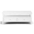 thumbnail image 5 of Simpli Home Warm Shaker Solid Wood Transitional 48 inch Wide Coffee Table with 2 14 inch Wide End Tables in White (Set of 3), 5 of 13