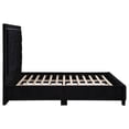 thumbnail image 6 of Hailey Upholstered Tufted Platform Eastern King Bed Black, 6 of 11