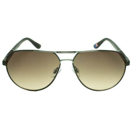 Master Of Bling - Brown Aviator Shades Sunglasses Black Temple UV Ray ...