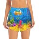 thumbnail image 2 of Balery Submarine And Landscape Pantalones cortos deportivos para mujer con forro y dos bolsillos, elásticos, para entrenamiento, gimnasio, yoga-XX-Large, 2 of 7