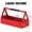 Red without Drawer, variant on Handy Tool Box, Portable Metal Tote Tray with comfortable grip handle, Tool Organization for Household, Warehouse, Repair Shop