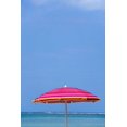 thumbnail image 2 of Jaynes Gallery 23x32 White Modern Wood Framed Museum Art Print Titled - Caribbean-Puerto Rico Umbrella and ocean at Luquillo Beach, 2 of 4