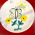 thumbnail image 5 of 50 unids Placas desechables de papel Niños Placas Placas Portátiles Graffiti Bandejas, 5 of 5