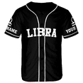 thumbnail image 2 of Lotusprinthandmade Personalized Name Libra Zodiac Baseball Jersey XS-5XL Multicolor, libra t shirt, libra shirt, libra shirts for women, libra shirts for women zodiac, 2 of 5