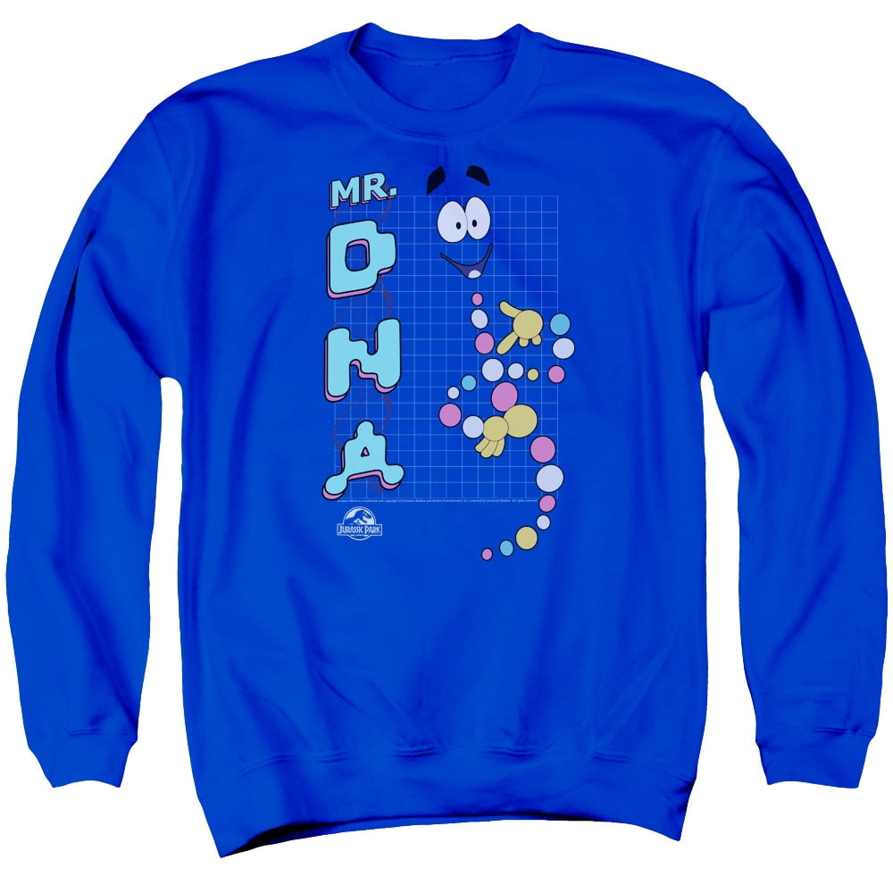 jurassic park mr dna crewneck sweatshirt large