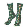 thumbnail image 6 of Bingfone Cartoon Turkey Prirnt Women's Men's Fun Pattern and Solid Crew Socks-1 Pair Pack-Cool & Classic Novelty Design Gifts, 6 of 7