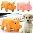 thumbnail image 5 of Animal Pig Shape Latex Chew Squeakers Puppy Dogs Grind Teeth Sound Playing Chew Toys, 5 of 9