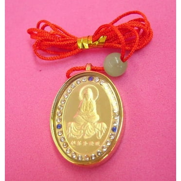 Golden Kuan Yin Pendants
