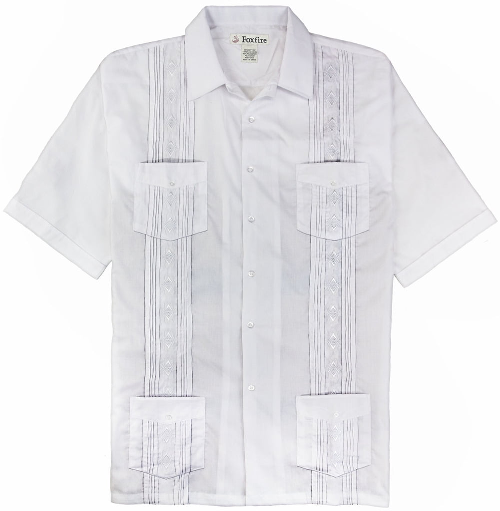 Big & Tall Men’s Casual Guayabera Shirt