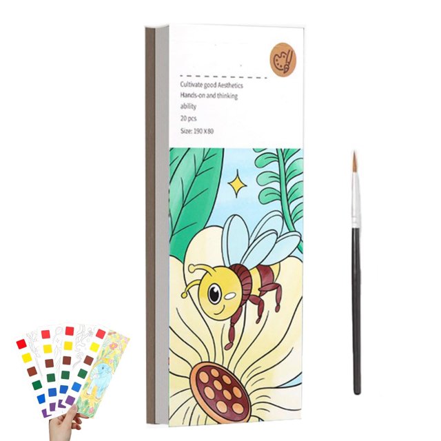 Watercolor Paint Set Mini Art Supplies Portable Painting Pad for Travel Watercolor Book Colorful Art Kit Activity for Adults and Kids