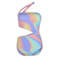 thumbnail image 5 of Daisyyozoid Discount One Piece Womens Swimsuit Colorful One Shoulder Solid High Waist Bikini, 5 of 5