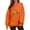 Orange, variant on DianGeFu Hoodies for Women Plus Size Print Loose Long Sleeve Blouse 2024 Halloween Fashion Trendy(Black,S)