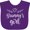 Purple, variant on Inktastic Grammy Girl Granddaughter Girls Baby Bib