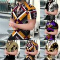 thumbnail image 4 of MYG Chemise Boutonnée Homme Mode Entraînement Physique Manches Courtes Décontractée Hawaïenne T-Shirt Robe, 4 of 9