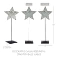 thumbnail image 3 of VHC Brands Decorative Galvanized Metal Star with Base 16x6x3, 3 of 3