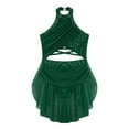 thumbnail image 3 of Zaldita Kids Girls Shiny Ballet Dance Figure Skating Dress Modern Contemporary Dance Dress Lyrical Dance Costume A Green 14, 3 of 6