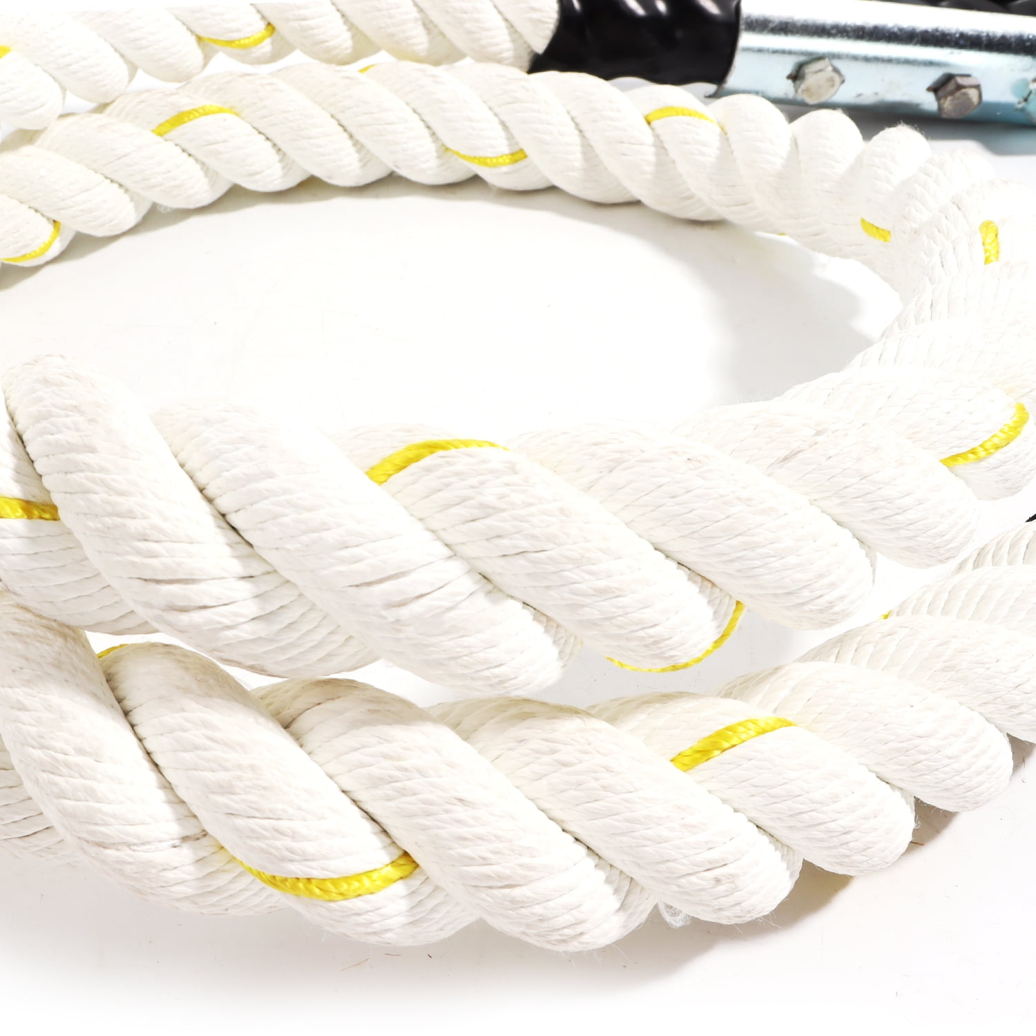 GSE Games & Sports Expert Polyester Gym Fitness Training Rope. 1.5 Battle  Workout Rope Climbing Rope for Climbing Exercises, Strength Training (6'/10 '/15'/20'/25'/30'Available) 
