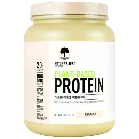 Nature's Best Plant-Based Protein, Unflavored, 20 Servings (1.15 (Best Weight Gainer In India)