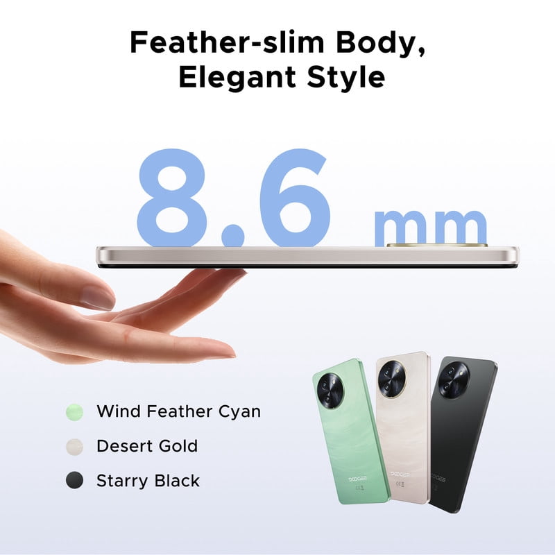 DOOGEE Note 59 Pro Unlocked Cell Phone 5G,32GB+256GB/TF 2TB Android Phone,6250mAh Battery,6.75" HD+120Hz Cellphone,16MP+8MP,5G Dual SIM Smartphone,Widevine L1/NFC/Face Unlock/Fingerprint/OTG