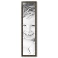 thumbnail image 2 of ArtToFrames 12" x 49" Black Panel With Silver Lip Picture Frame, 12x49 inch Multi Wood Poster Frame (WOM-5093), 2 of 7