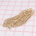 thumbnail image 3 of Dytern DIY 8mm Flat Chain Small Bag Metal Decorative Chain Accessory DIY Bag Straps Replacement Purse Chains Shoulder Bag Straps for Small Handbags Light Golden, 3 of 10