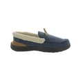 thumbnail image 3 of Isotoner Mens Vincent Faux Suede Memory Foam Moccasin Slippers, 3 of 3