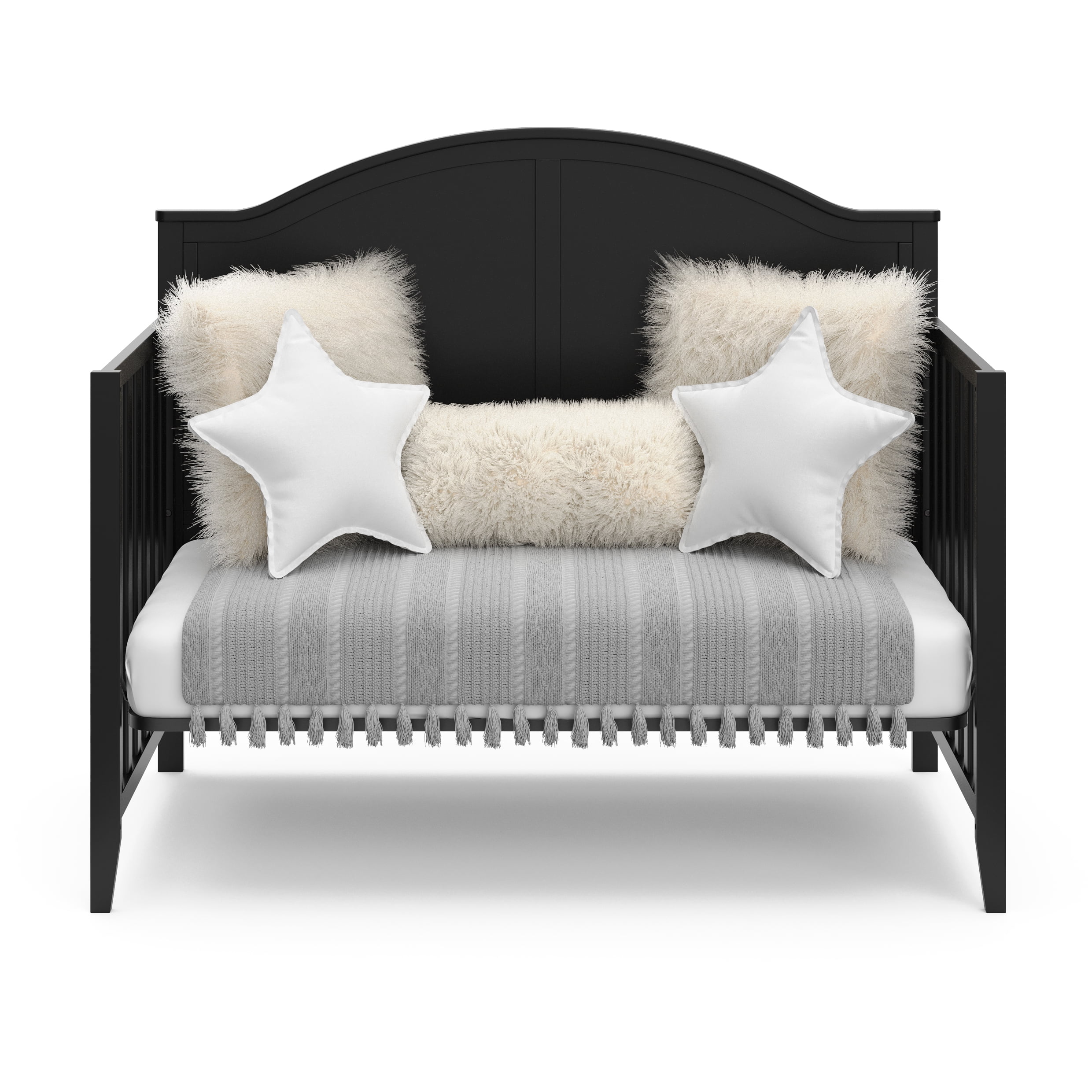 Graco Wilfred 5-in-1 Convertible Baby Crib, Black