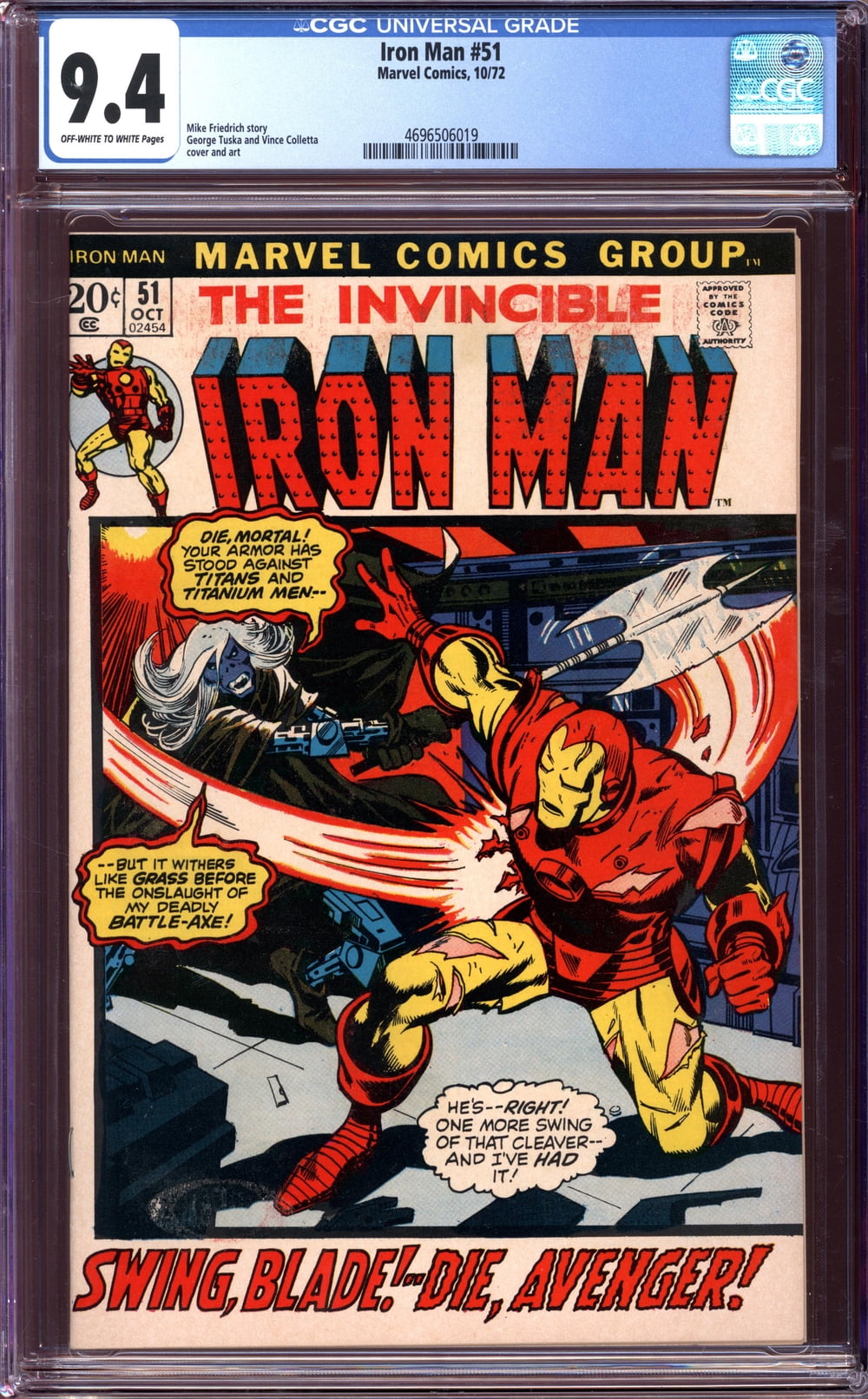 Iron Man #51 - CGC 9.4 Comic Book