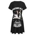 thumbnail image 5 of French Bulldog Dress Fashion Beach Short Sleeve Dresses Female Party Printed Sundress, 5 of 7