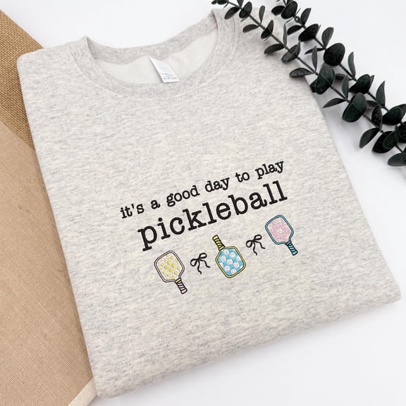 Embroidered Pickleball Sweatshirt, Funny Pickleball Gift, Pickleball Player Tshirt, Pickleball Lover Gift, Sport Hoodie, Best Friend Gift