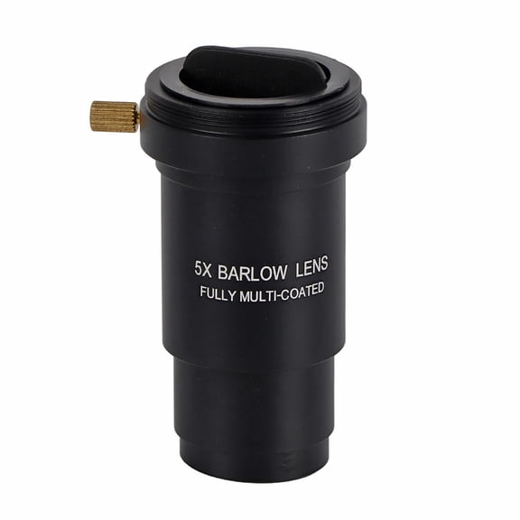 Xirurus 5X 1.25" Barlow Lens for M42 Telescopes – Multi‑Coated, Black Anodized Aluminum, 31.7mm Eyepiece, 5X Magnification, Easy Insert