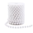 thumbnail image 1 of Garland Tiparts - Cadena de perlas sintéticas (10 m, 10 mm), color blanco, 1 of 7