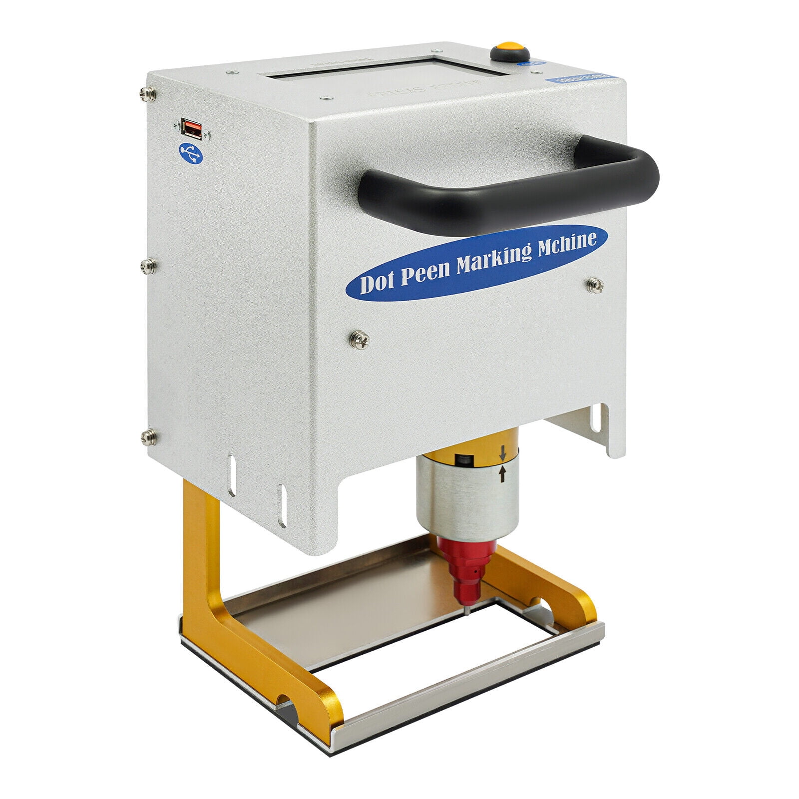 300W Portable Dot Peen Marking Machine Metal VIN Code Engraving Printer with Clear Touch Screen