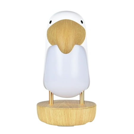 

Wooden Night Light Usb Rechargeable Dual Purpose Light Bedroom Warm Reminder Light With Bluetooth/night light for kids