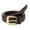Brown/Gold Buckle, variant on Sportoli Mens Classic Stitched Genuine Leather Uniform Dress Belt