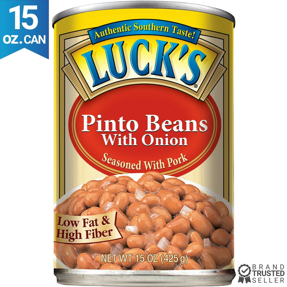 Luck's Pinto Beans With Onion Seasoned With Pork 15 Oz. Can