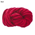 thumbnail image 2 of Red Red Chunky Soft Wool Yarn Knitting Thread With Soft Polyester, Thick Construction And Versatile Use For Hand Knitting, Crochet Projects And Seasonal Crafts, 2 of 3