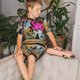 thumbnail image 4 of Balery Graffiti Lamp Urban Scene Conjunto de Pijama Infantil de Manga Corta con Estampado – Ropa de Dormir de Algodón Suave-Medium, 4 of 6